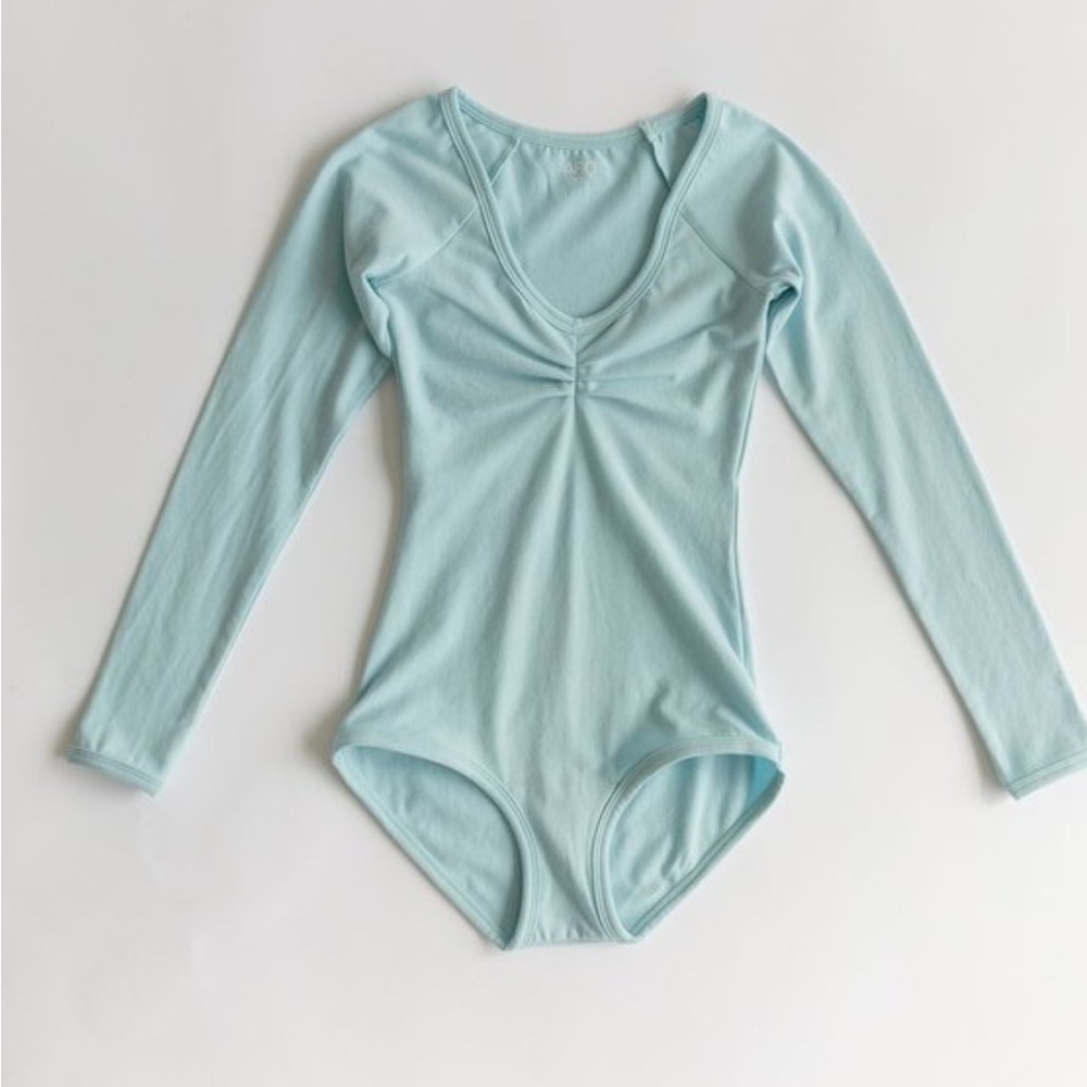 Women’s Light Blue Long Sleeve One Piece - M